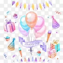 生日派对图形气球形象派对装饰