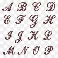 字体Fileteado字母书法排版-Neil邮票