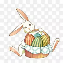复活节兔子彩蛋-复活节剪贴画-兔子