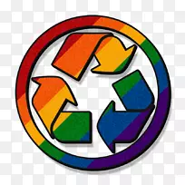 彩虹回收标志-彩虹