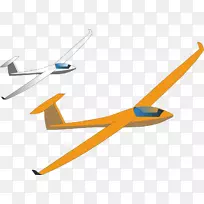 飞机剪贴画滑翔机-飞机
