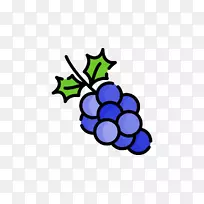 葡萄叶剪贴画电脑图标png图片.葡萄