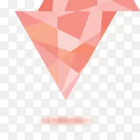 三角形粉红m型产品设计-澳大利亚图形