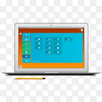 电脑显示器电脑终端苹果MacBookpro电脑图标.编程图形