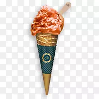 南方魅力冰糕巧克力冰淇淋锥-冰淇淋
