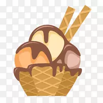 冰淇淋锥冰POP图形.议程