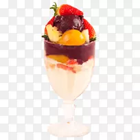 圣代冰淇淋小摆设荣耀桃子蜜饯冰淇淋