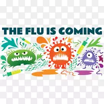 流感样疾病流感季节健康症状-流感传单