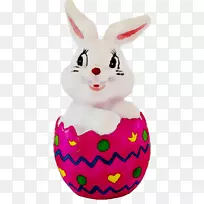 复活节兔子寻找复活节彩蛋装饰