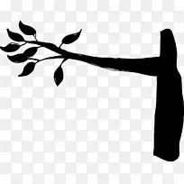 手指夹艺术叶植物茎花