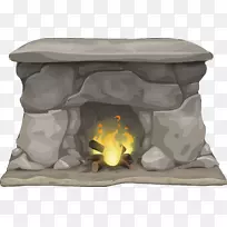 壁炉火焰夹艺术烹饪范围热火焰
