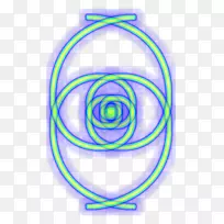 螺旋形罗盘圆环-斐波那契丝带