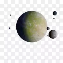 行星和卫星科幻自然卫星png图片.行星