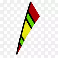 线黄色角-扇形标志