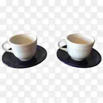 咖啡杯意式浓缩咖啡杯m碟.嘉年华图案