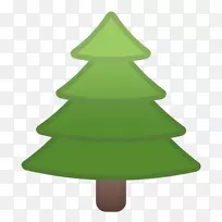 Emojipedia树表情常绿-表情符号