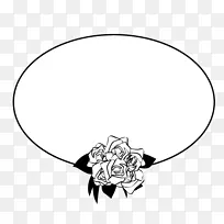 婚礼插画象形文字的婚姻