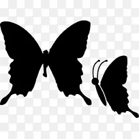蝴蝶可伸缩图形剪辑艺术插图-蝴蝶