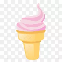 意大利冰制品冰淇淋锥意大利美食-解毒剂卡通