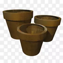 陶瓷花盆陶器产品设计.bac图案