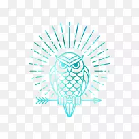 OWL图形免版税徽标插图