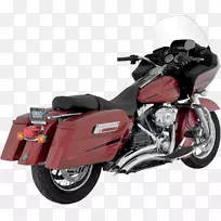 排气系统万斯和海因斯哈雷-戴维森巡演摩托车-摩托车