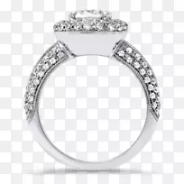 西尔维收藏订婚戒指克拉钻石戒指