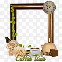 咖啡卡布奇诺装饰边框意式浓缩咖啡