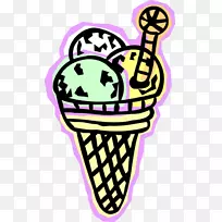 冰淇淋圆锥形剪贴画图