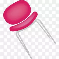 椅子塑料产品设计紫色-armario设计元素