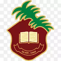 剪贴画标志银橡树学校教育-学校