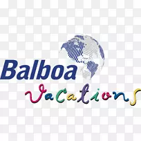徽标Balboa旅游公司的品牌字体-巴尔博亚图案