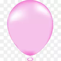 剪贴画粉色生日气球派对粉色生日气球-气球