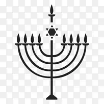 光明节烛台犹太教蜡烛