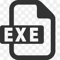 计算机图标.exe可执行可移植网络图形计算机文件-exe传单