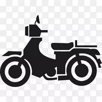 中型摩托车贴纸-印第海报