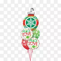 圣诞装饰品气球Qualatex圣诞日礼物-气球