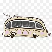 旅游巴士服务巴士图形双层巴士-自动巴士架
