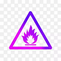警告标志危险燃烧和易燃危险