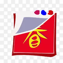 剪贴画标志品牌产品红色.m-年历旗