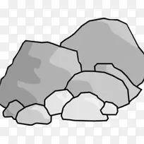 剪贴画png图片图形岩石插图