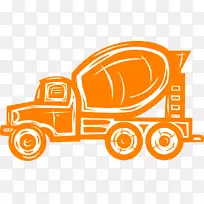 水泥搅拌车混凝土运输车重型机械卡车