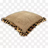 豹皮枕垫图像-豹