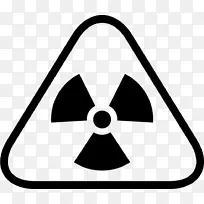 辐射放射性衰变危险符号图例摄影.辐照