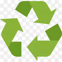 回收站城市固体废物回收标志
