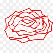 玫瑰剪贴画插画-玫瑰