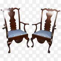 18世纪19世纪设计桃花心木椅