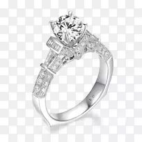 西尔维收藏订婚戒指钻石戒指