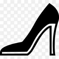 剪贴画女性高跟鞋可伸缩图形png图片高跟鞋图标