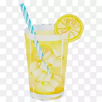橙汁鸡尾酒装饰哈维·沃班格柠檬